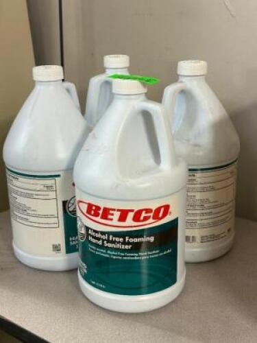 (4) - GAL. BOTTLES OF ALCOHOL FREE FOAMING HAND SANITIZER