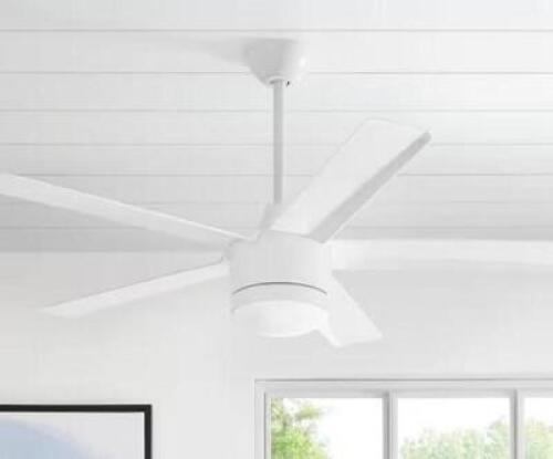 MERWRY 52 IN. INTEGRATED LED INDOOR WHITE CEILING FAN