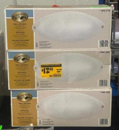 (3) - WALL SCONCES