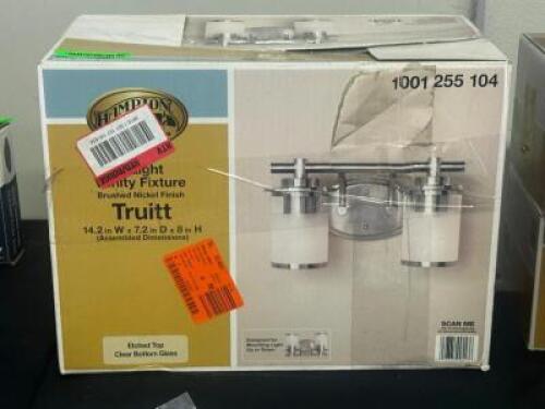 BRUSHED NICKEL LIGHT FIXTURE