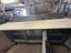 DESCRIPTION: 72" 3-DOOR REFRIGERATED SANDWICH PREP TABLE BRAND/MODEL: BEVERAGE-AIR SPE72-18C INFORMATION: TURNS ON, BUT DOES NOT COOL LOCATION: BAY 6 - 3