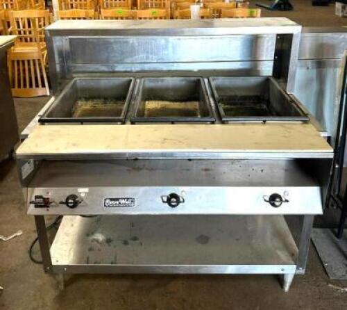 DESCRIPTION: 3-WELL ELECTRIC STEAM TABLE BRAND/MODEL: VOLLRATH 38003 LOCATION: BAY 6 QTY: 1