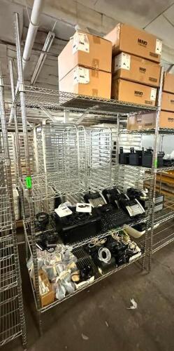 DESCRIPTION: 4-TIER WIRE SHELVING UNIT SIZE: 48"X24"X87" LOCATION: BAY 6 QTY: 1