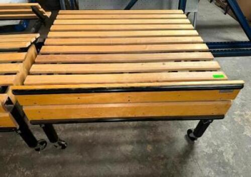 DESCRIPTION 48" X 48" ADJUSTABLE GROCERY STORE PRODUCE DISPLAY TABLE. ADDITIONAL INFORMATION ON CASTERS SIZE 48" X 48" LOCATION BAY 6 QTY 1