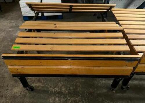 DESCRIPTION 48" X 48" ADJUSTABLE GROCERY STORE PRODUCE DISPLAY TABLE. ADDITIONAL INFORMATION ON CASTERS SIZE 48" X 48" LOCATION BAY 6 QTY 1