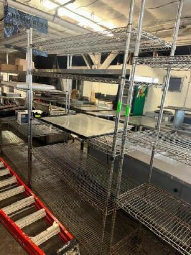 DESCRIPTION 48" X 18" FIVE TIER WIRE SHELF. LOCATION BAY 6 QTY 1