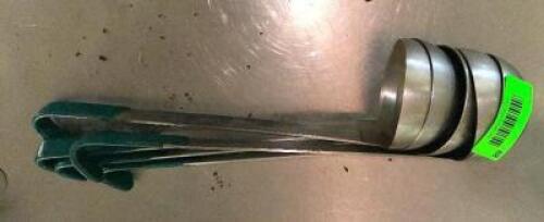 DESCRIPTION (5) STAINLESS LADLES SIZE SOLD BY THE PIECE LOCATION BAY 6 QTY 5