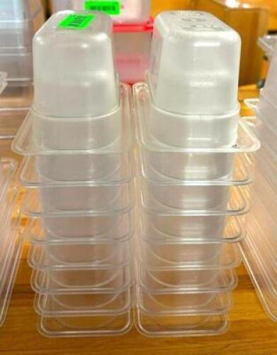 DESCRIPTION: (16) 1/9 SIZE PLASTIC INSERTS LOCATION: BAY 6 QTY: 16