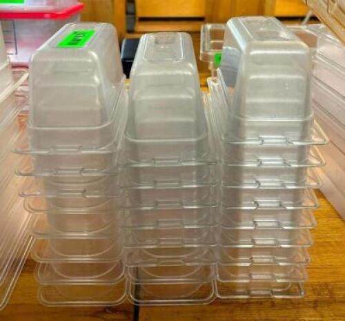 DESCRIPTION: (25) 1/9 SIZE PLASTIC INSERTS LOCATION: BAY 6 QTY: 25