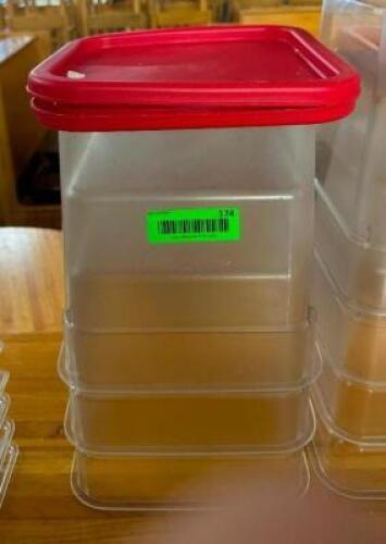 DESCRIPTION: (3) 8QT INGREDIENT BINS WITH (2) LIDS LOCATION: BAY 6 QTY: 3