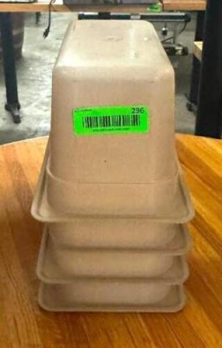 DESCRIPTION: (4) 1/4 SIZE PLASTIC INSERTS LOCATION: BAY 6 QTY: 4