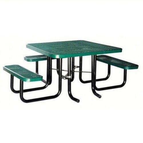 DESCRIPTION: (1) ADA PICNIC TABLEBRAND/MODEL: PRODUCT NUMBER #4HUR4INFORMATION: GREEN, THERMOPLASTIC COATEDSIZE:&nbsp;73" X 80" X 29-5/8"&nbsp;RETAIL$: $858.21 EAQTY: 1
