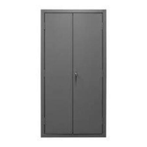 DESCRIPTION: (1) STORAGE CABINET BRAND/MODEL: DURHAM INFORMATION: DARK GRAY, STEEL SIZE: 36" W X 24.5" D X 72" H RETAIL$: $515.00 EA QTY: 1