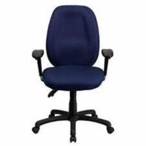 DESCRIPTION: (2) COMPUTER CHAIRS INFORMATION: BLUE WITH ARMRESTS QTY: 2
