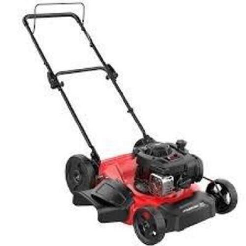 DESCRIPTION: (1) PUSH LAWN MOWER BRAND/MODEL: POWERSMART #B8721C INFORMATION: RED AND BLACK, 2-IN-1 SIZE: 21" RETAIL$: $299.00 EA QTY: 1