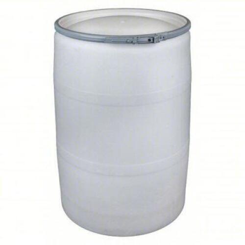 DESCRIPTION: (1) TRANSPORT DRUM BRAND/MODEL: PRODUCT NUMBER #20UK92 INFORMATION: WHITE, POLYETHYLENE, LEVER LOCK RING SIZE: 55 GAL DRUM RETAIL$: $176.