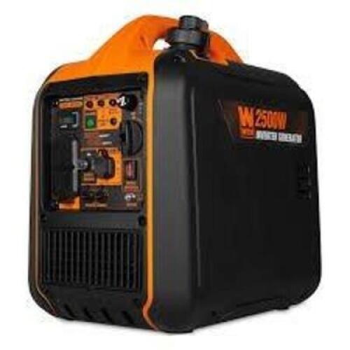 DESCRIPTION: (1) PORTABLE INVERTER GENERATOR BRAND/MODEL: WEN #56250I INFORMATION: 2500-WATT RETAIL$: $288.87 EA QTY: 1