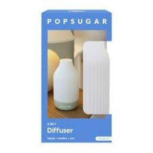 DESCRIPTION: (1) DIFFUSER BRAND/MODEL: POPSUGAR INFORMATION: WHITE, 3-IN-1 RETAIL$: $63.88 EA QTY: 1