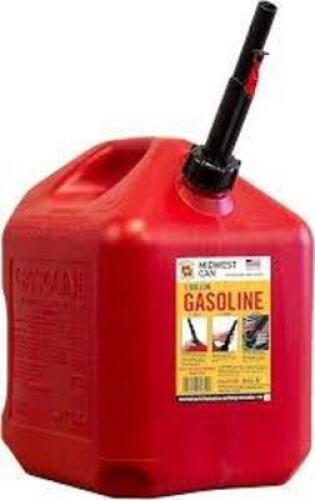 DESCRIPTION: (1) GASOLINE CAN BRAND/MODEL: MIDWEST CAN INFORMATION: RED,SAFE-FLO SIZE: 5 GAL RETAIL$: $31.95 EA QTY: 1