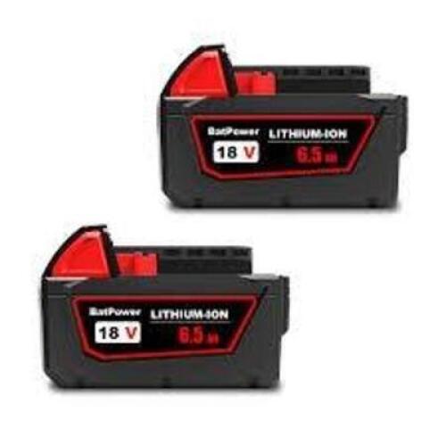 DESCRIPTION: (2) LITHIUM ION BATTERIES INFORMATION: 18 V, 6.5 AH RETAIL$: $99.00 TOTAL QTY: 2