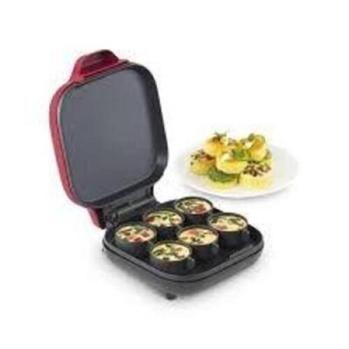 DESCRIPTION: (1) EGG BITE MAKER BRAND/MODEL: RISE BY DASH INFORMATION: RED, 6 EGG BITES RETAIL$: $27.50 EA QTY: 1