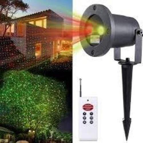DESCRIPTION: (2) OUTDOOR LASER LIGHT DECORATION BRAND/MODEL: LASER STARS RETAIL$: $29.99 EA QTY: 2