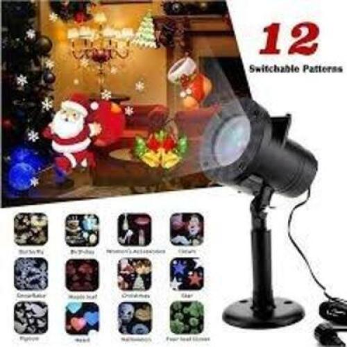 DESCRIPTION: (2) HOLIDAY PROJECTORS INFORMATION: INCLUDES 4 HOLIDAY PATTERNS RETAIL$: $41.99 EA QTY: 2