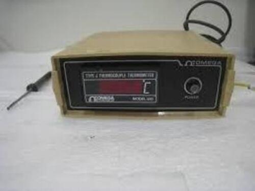 DESCRIPTION: (1) THERMOCOUPLE THERMOMETER BRAND/MODEL: OMEGA #650 RETAIL$: $95.00 EA QTY: 1