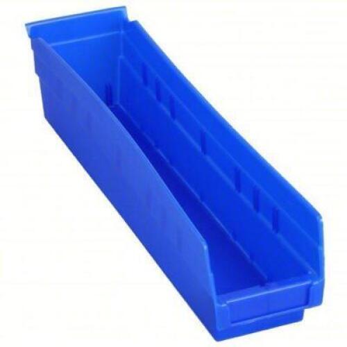 DESCRIPTION: (12) SHELF BIN BRAND/MODEL: AKRO-MILLS #5W844 INFORMATION: BLUE, STACKING, NESTING SIZE: 17 7/8 IN OVERALL LG, 4 1/8 IN X 4 IN RETAIL$: $