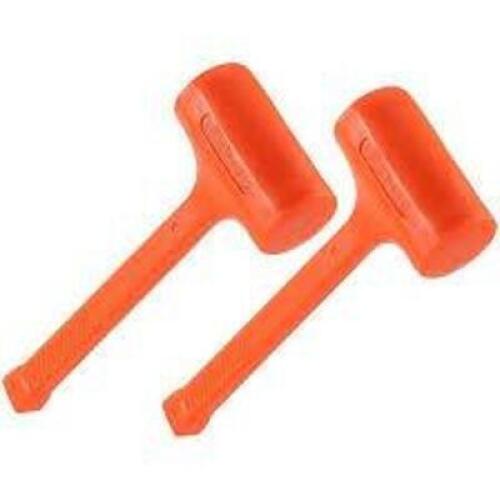 DESCRIPTION: (1) SET OF (2) RUBBER MALLETS BRAND/MODEL: PROTO INFORMATION: ORANGE SIZE: 56 OZ, AND 28 OZ RETAIL$: $99.99 TOTAL QTY: 1