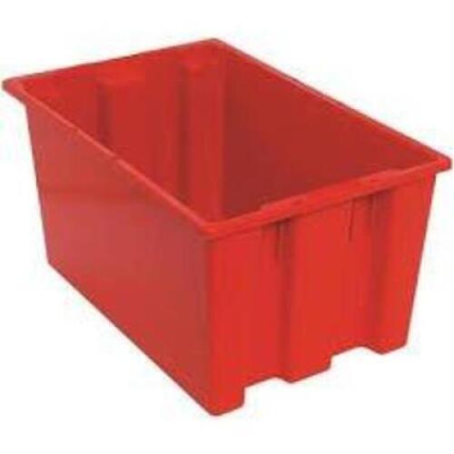 DESCRIPTION: (1) CASE OF (12) STORAGE CONTAINERS STACK AND STOREBRAND/MODEL: QUANTUM STORAGE #QED603RDSIZE:&nbsp;4.625 " x 5.56 " x 23.875&nbsp;"RETAIL$: $100.00 EAQTY: 1