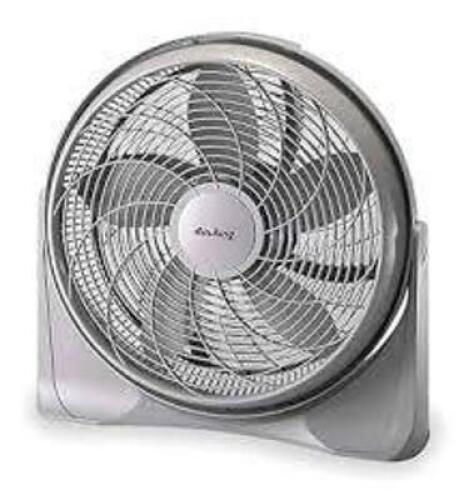 DESCRIPTION: (1) TABLE TOP FAN BRAND/MODEL: AIR KING INFORMATION: 2 SPEEDS, GRAY RETAIL$: $66.49 EA QTY: 1