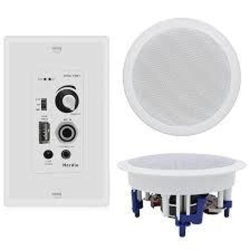 DESCRIPTION: (2) WALL MOUNT SPEAKER WITH BLUETOOTH RECEIVER BRAND/MODEL: MCM CUSTOM AUDIO #50-14825 RETAIL$: $97.19 EA QTY: 2