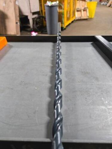 DESCRIPTION: (1) HSS EXTRA LENGTH DRILL BIT BRAND MODEL HERTEL 89316905 SIZE: 5/8" X 24" RETAIL$: $279.29 QTY: 1