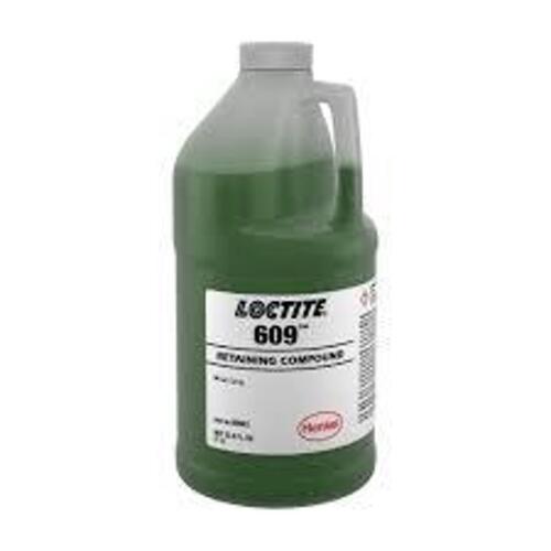 DESCRIPTION: (1) HIGH STRENGTH PRESS FIT RETAINING COMPOUND BRAND/MODEL: LOCTITE 609 SIZE: 33.8 FL OZ RETAIL$: $539.63 QTY: 1