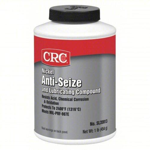 DESCRIPTION: (4) NICKLE ANTI-SEIZE BRAND/MODEL: CRC SL35913 INFORMATION: -95 TO 2600 DEG F SIZE: 16oZ RETAIL$: $301.00 QTY: 4