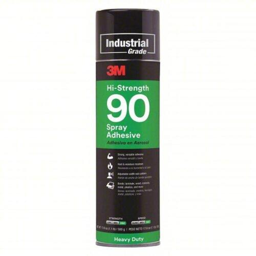 DESCRIPTION: (4) HIGH STRENGTH SPRAY ADHESIVE BRAND/MODEL: 3M 90 SIZE: 17.6 OZ RETAIL$: $115.12 QTY: 4