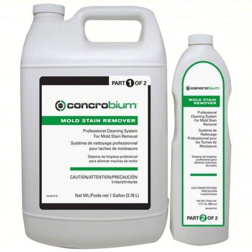 DESCRIPTION: (1) MOLD STAIN REMOVER BRAND/MODEL: CONCROBIUM 629489 SIZE: 1GAL RETAIL$: $68.19 QTY: 1