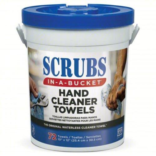 DESCRIPTION: (2) HAND CLEANER TOWELS BRAND/MODEL: SCRUBS 422272 SIZE: 72 WIPE RETAIL$: $43.46 QTY: 2