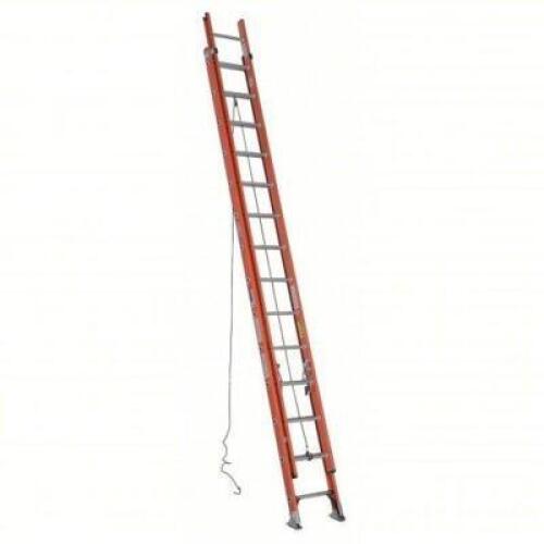 DESCRIPTION: (1) EXTENSION LADDER BRAND/MODEL: WERNER #3W140 INFORMATION: ORANGE SIZE: 28 FT INDUSTRY LADDER SIZE, 25 FT EXTENDED LADDER HT, D-RUNG, A