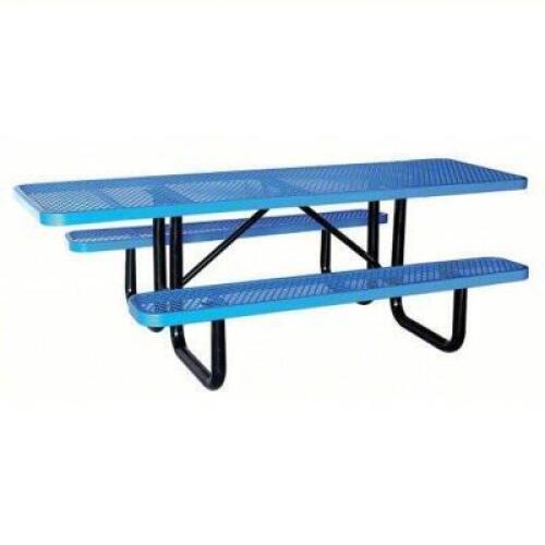 DESCRIPTION: (1) RECTANGULAR PICNIC TABLE BRAND/MODEL: ULTRASITE INFORMATION: BLUE, 218 LBS SIZE: 96" X 62" X 29-5/8" RETAIL$: $2148.18 EA QTY: 1