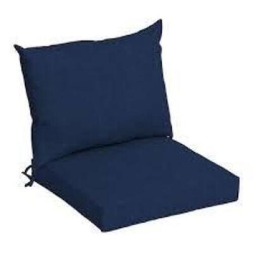 DESCRIPTION: (5) OUTDOOR DINING CUSHION BRAND/MODEL: PRODUCT NUMBER #ZQ06-825B INFORMATION: NAVY BLUE, DEEP SEAT RETAIL$: $52.57 EA QTY: 5