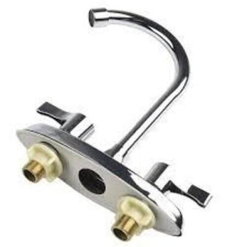 DESCRIPTION: (1) DOUBLE HANDLE KITCHEN FAUCET INFORMATION: CHROME PLATED RETAIL$: $62.78 EA QTY: 1
