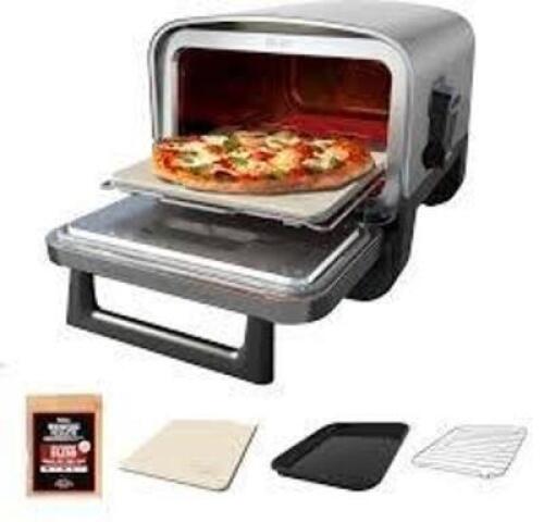 DESCRIPTION: (1) WOODFIRE OUTDOOR OVEN BRAND/MODEL: NINJA INFORMATION: STAINLESS STEEL RETAIL$: $399.99 EA QTY: 1