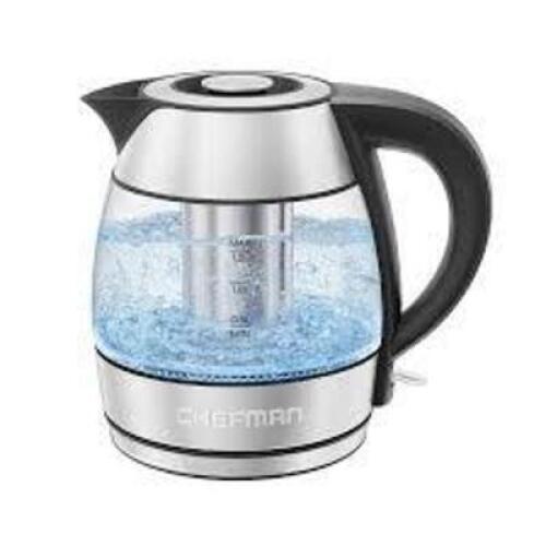 DESCRIPTION: (1) FAST BOIL ELECTRIC KETTLE BRAND/MODEL: CHEFMAN SIZE: 1.2 L RETAIL$: $24.97 EA QTY: 1