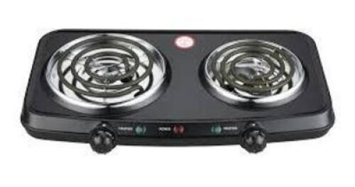 DESCRIPTION: (1) DOUBLE BURNER BRAND/MODEL: MAINSTAYS RETAIL$: $28.93 EA QTY: 1