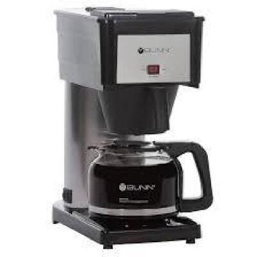 DESCRIPTION: (1) SPEED BREW CLASSIC COFFEE POT BRAND/MODEL: BUNN INFORMATION: BLACK SIZE: 10 CUP RETAIL$: $159.99 EA QTY: 1
