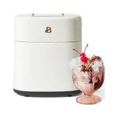 DESCRIPTION: (1) ICE CREAM MAKER BRAND/MODEL: BEAUTIFUL INFORMATION: WHITE SIZE: 1.5 QT RETAIL$: $54.98 EA QTY: 1