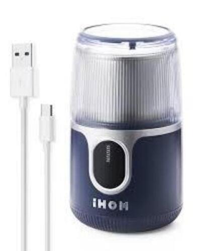 DESCRIPTION: (1) CORDLESS COFFEE GRINDER BRAND/MODEL: IHOM #ICG-1001L RETAIL$: $44.99 EA QTY: 1