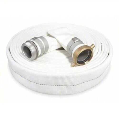 DESCRIPTION: (1) WATER DISCHARGE HOSE BRAND/MODEL: PRODUCT NUMBER #1ZMT4 INFORMATION: WHITE SIZE: 1 1/2 IN HOSE INSIDE DIA., 50 FT HOSE LG, 125 PSI RE